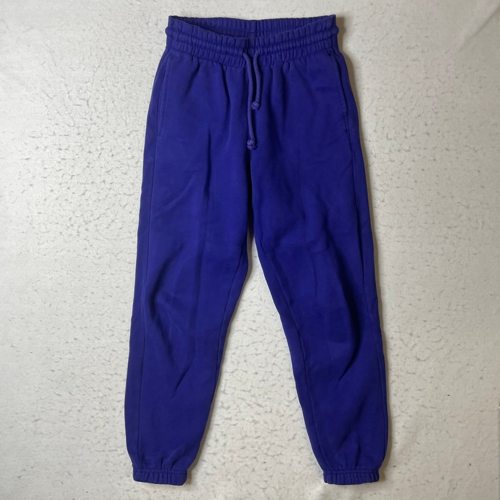 Tna Cozy AF Fleece Sweatpants Women 2XS Purple Joggers‎ High Rise Elastic Waist - Picture 3 of 8